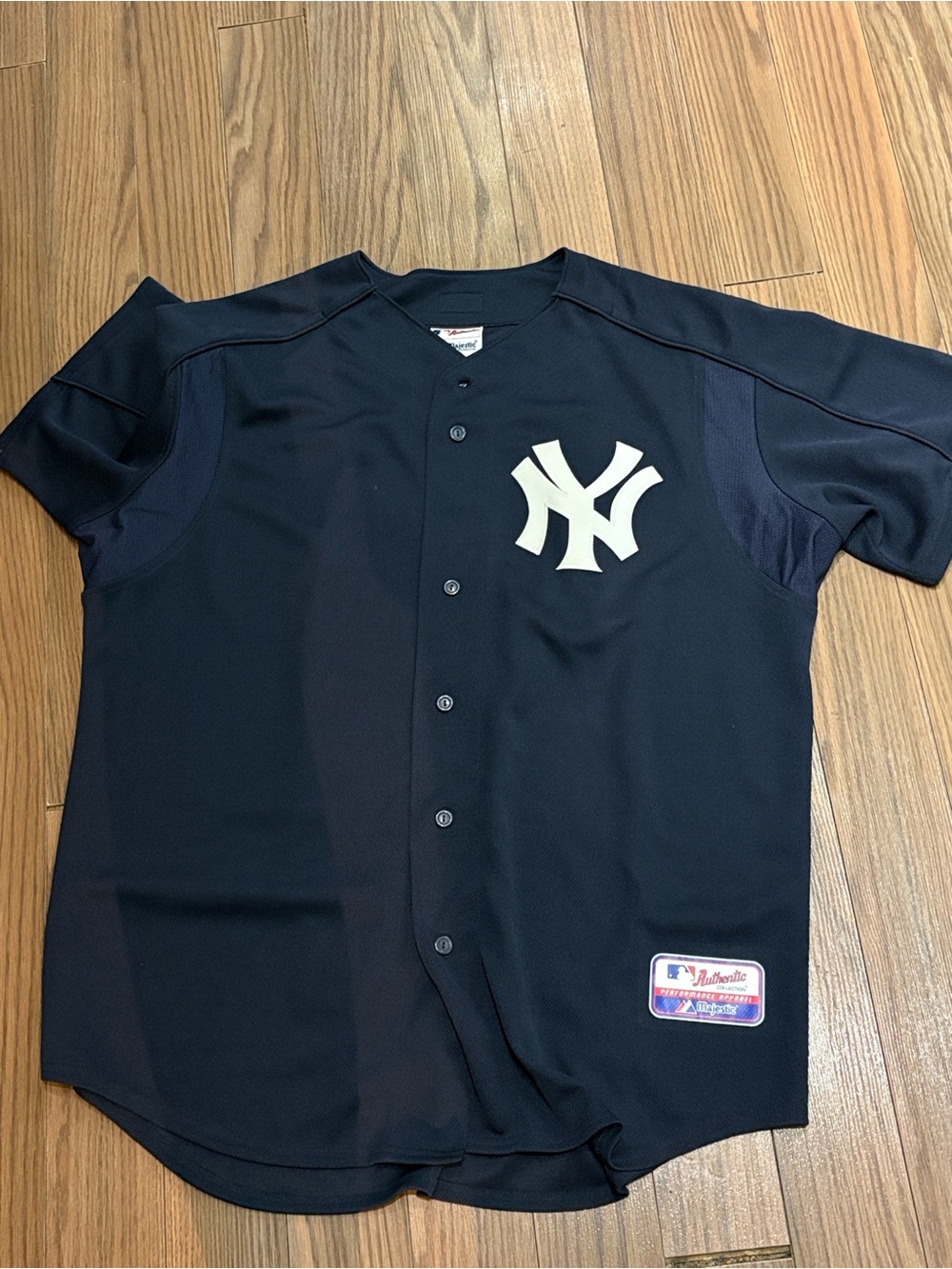 Majestic Button-Up Yankees Macdonald Jersey